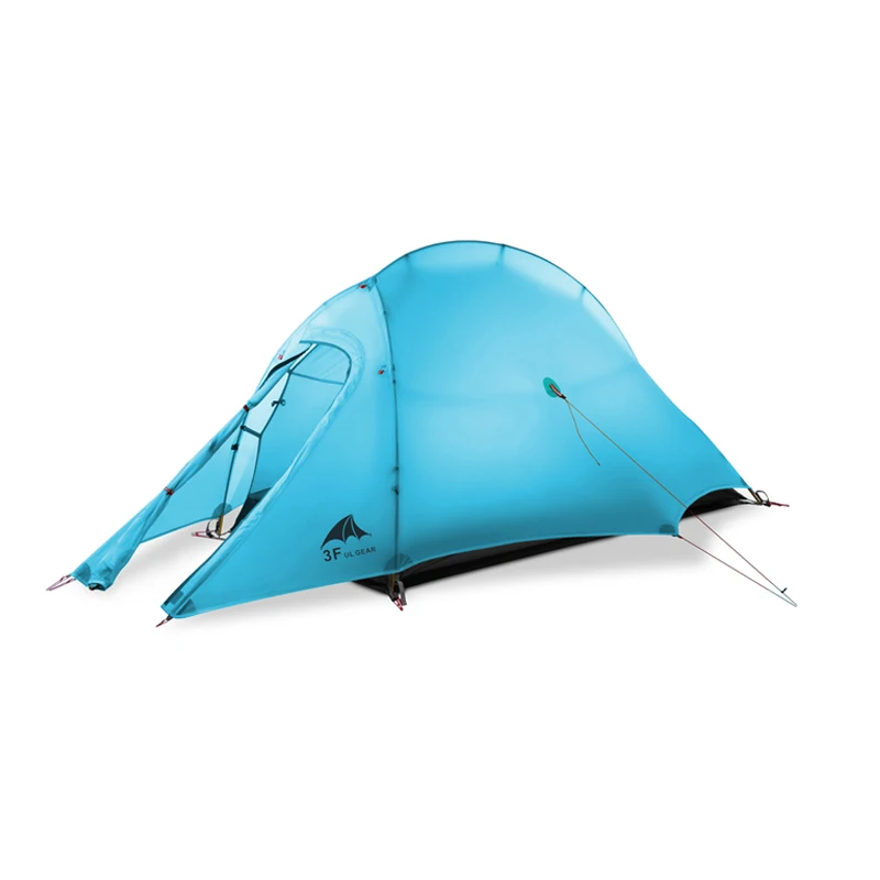 

3F UL GEAR Oudoor Ultralight Camping Tent 4 Season 1 Single Person Professional 15D Nylon Silicon hiking barraca de acampamento