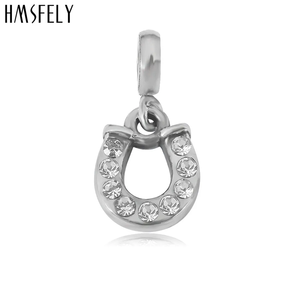 HMSFELY Хрустальная Подкова из нержавеющей стали подвеска аксессуары для DIY