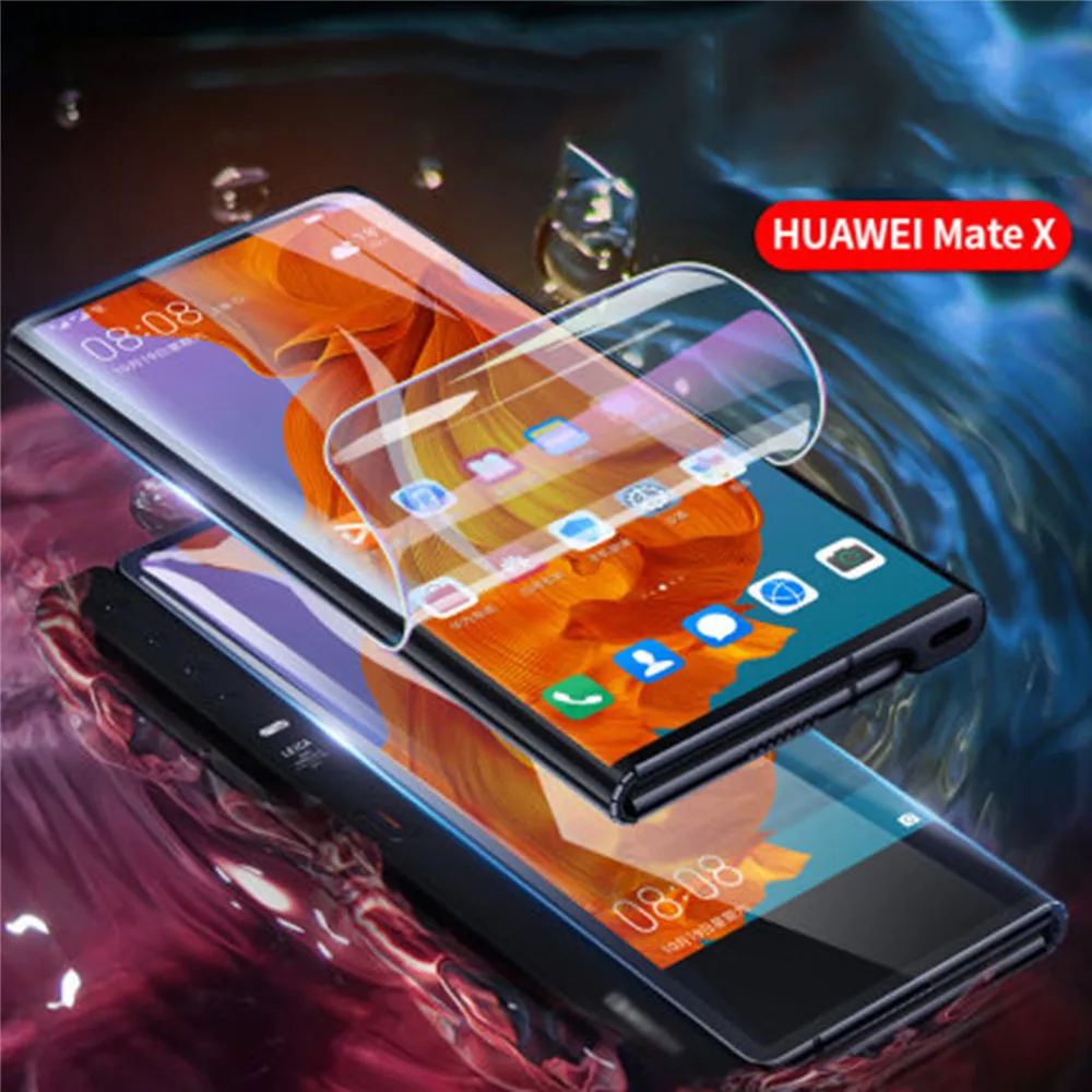 Гидрогелевая Защитная пленка для экрана HD HUAWEI Mate X складываемый экран 5G 9D полное