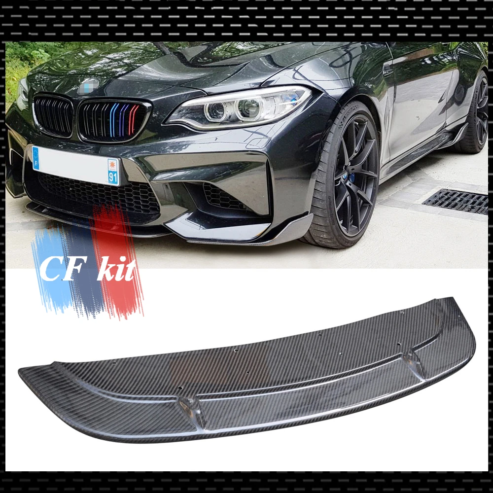 Передний бампер из углеродного волокна спойлер для BMW F87 M2 M2C Комплект переднего
