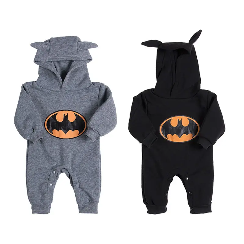 3-24M Infant Baby Halloween Costumes Kids Boy Rompers Autumn Long Sleeve Hooded Playsuit Jumpsuits Outfits Halloween Clothes