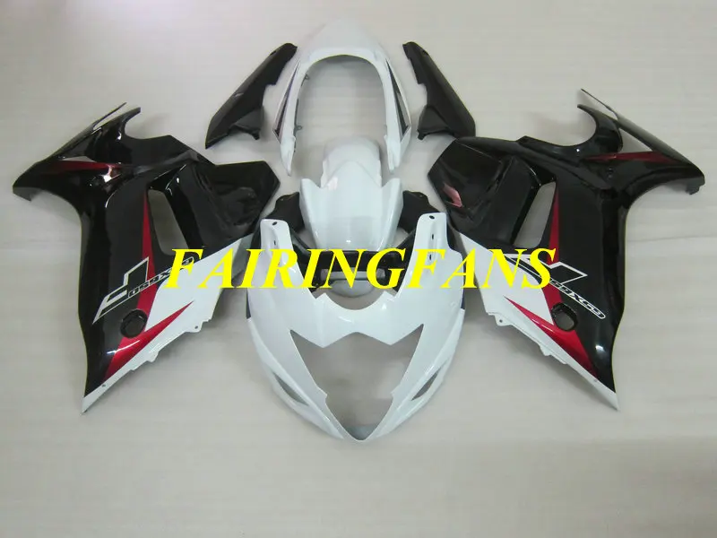 Мотоцикл обтекателя тела для SUZUKI GSX650F 08 09 10 11 12 GSXF650 2008 2009 2010 черно белые Обтекатели