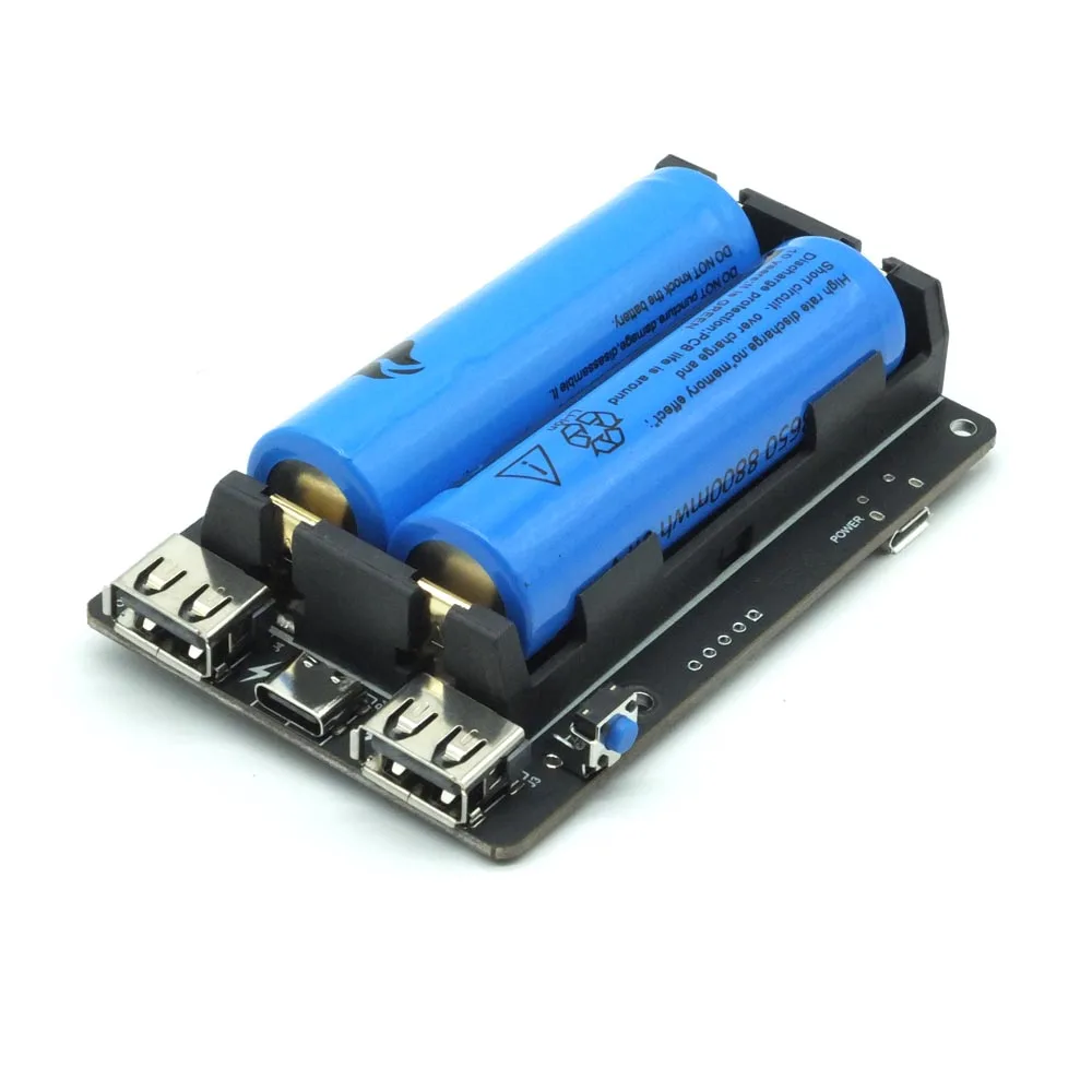 Оригинальное устройство питания 18650 UPS Pro Два расширенных порта USBA для Raspberry Pi 4 B / 3B