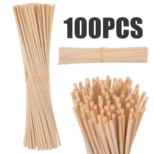 100/50/30pcs Natural Rattan Sticks Fragrance Diffuser Aroma Oil Diffuser Rattan Sticks Home Bedroom Bathrooms Decor