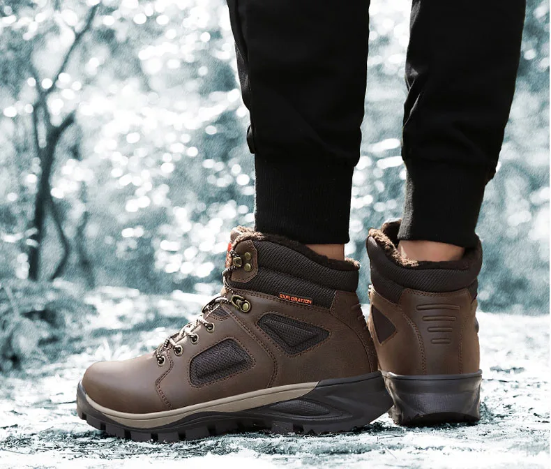 Gomnead/зимние водонепроницаемые походные ботинки; мужские уличные кроссовки; дышащая походная обувь; походные горные охотничьи ботинки; кожаные мужские ботинки