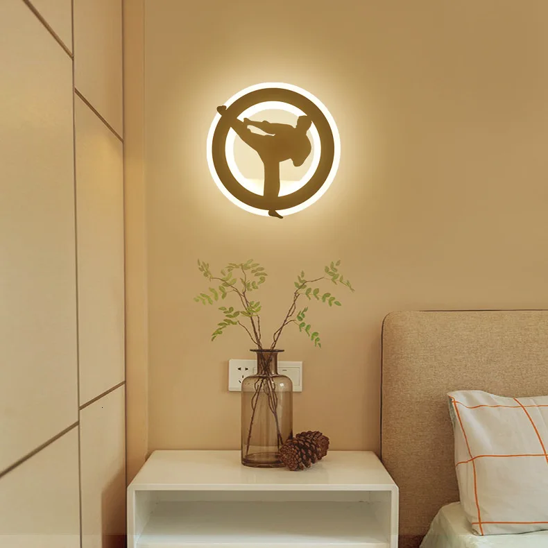 Hinnixy простой акриловый ночной Светильник для детей, прикроватный светодиодный настенный светильник для спальни, креативный настенный светильник для коридора, прохода, декоративный светильник ing 220 В