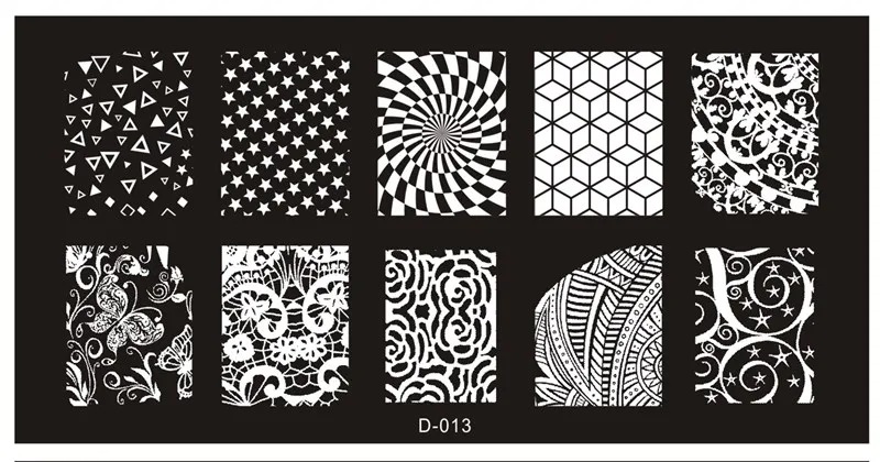 1 Pcs Stainless Steel Mixed Designs Nail Stamping Plates DIY Nail Designs Manicure Image Plate Stencil 23 Styles