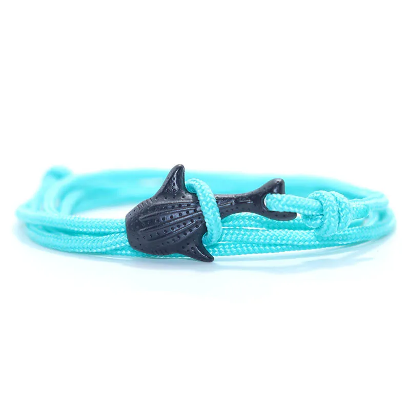 Adjustable Macrame Whale Shark Bracelet for Unisex