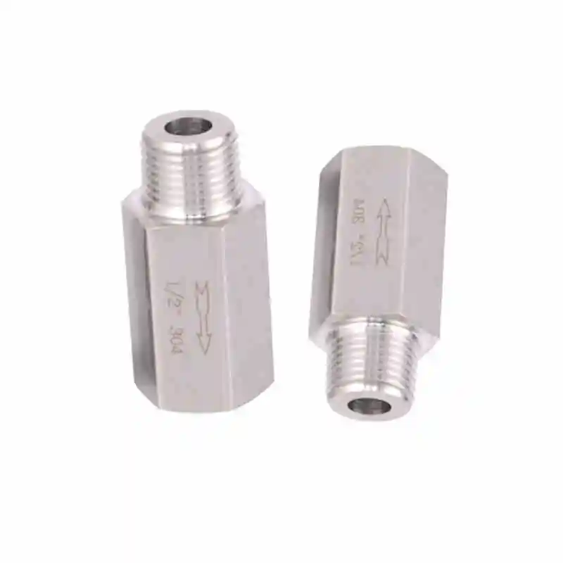

1/8" 1/4" 3/8" 1/2" 3/4" BSP Male Female Thread 304 Stainless Steel Check Valve One Way Non-return Valve For Water Oil Gas
