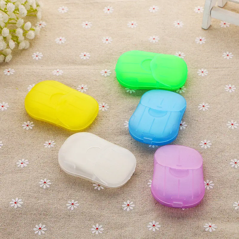 

Portable Mini Soap Paper Hand Sanitizer Small Soap Tablets Travel Disposable Boxed Soap Tablets Bathroom Products Dropshipping
