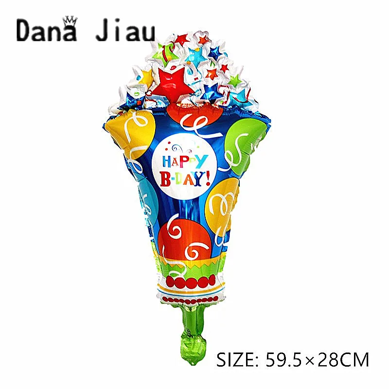 Мини воздушные шары для мороженого Dana Jiau с днем рождения пиццы надувной шар