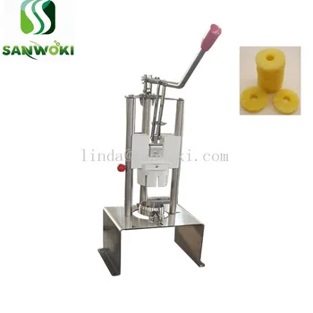 

hand press pineapple peeler and corer machine stainless steel Cut Pineapple Fruit Peeler machine ananas cutter machine