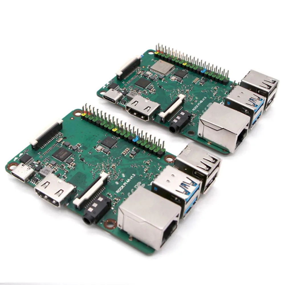 ROCK PI 4B V1.4 Rockchip RK3399 ARM Cortex шесть ядер SBC/одноплатный компьютер совместим с официальным Raspberry Pi дисплеем