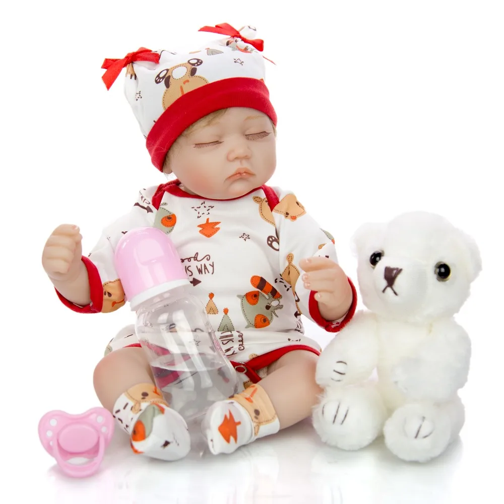 Реалистичная 17 дюймов Кукла реборн игрушки 43 см мягкий силиконовый bebe Кукла реборн l. o. l Menina Brinquedo детский подарок на день рождения