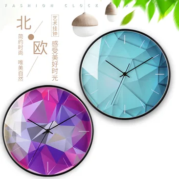 

Nordic Metal Wall Clock 12 Inch Round Clock Mute Living Room Office Modern Minimalist Fashion Quartz Clock Relol Para Casa B65