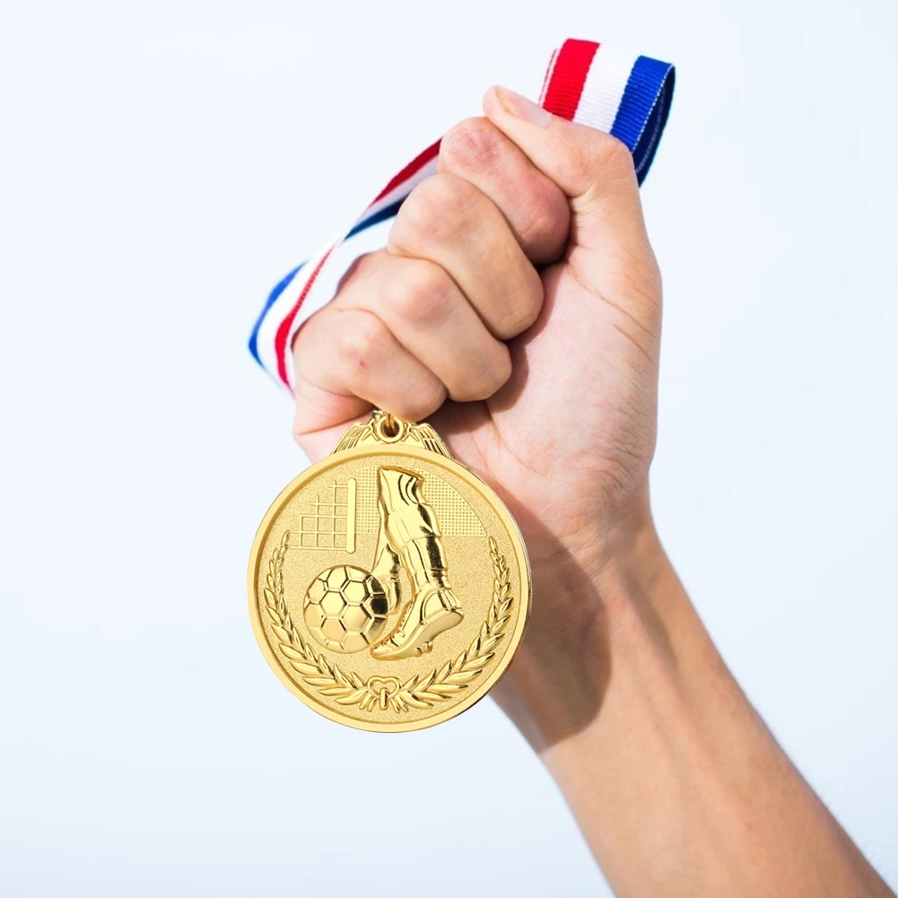 학교 스포츠 축구 경쟁 게임 상품 금은 청동 메달 트로피 기념 메달 기념품 선물