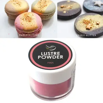 

2g Pink Flash Glitter Powder Baked Edible Pigments Decorating Food Cake Biscuit Cake DIY pigment