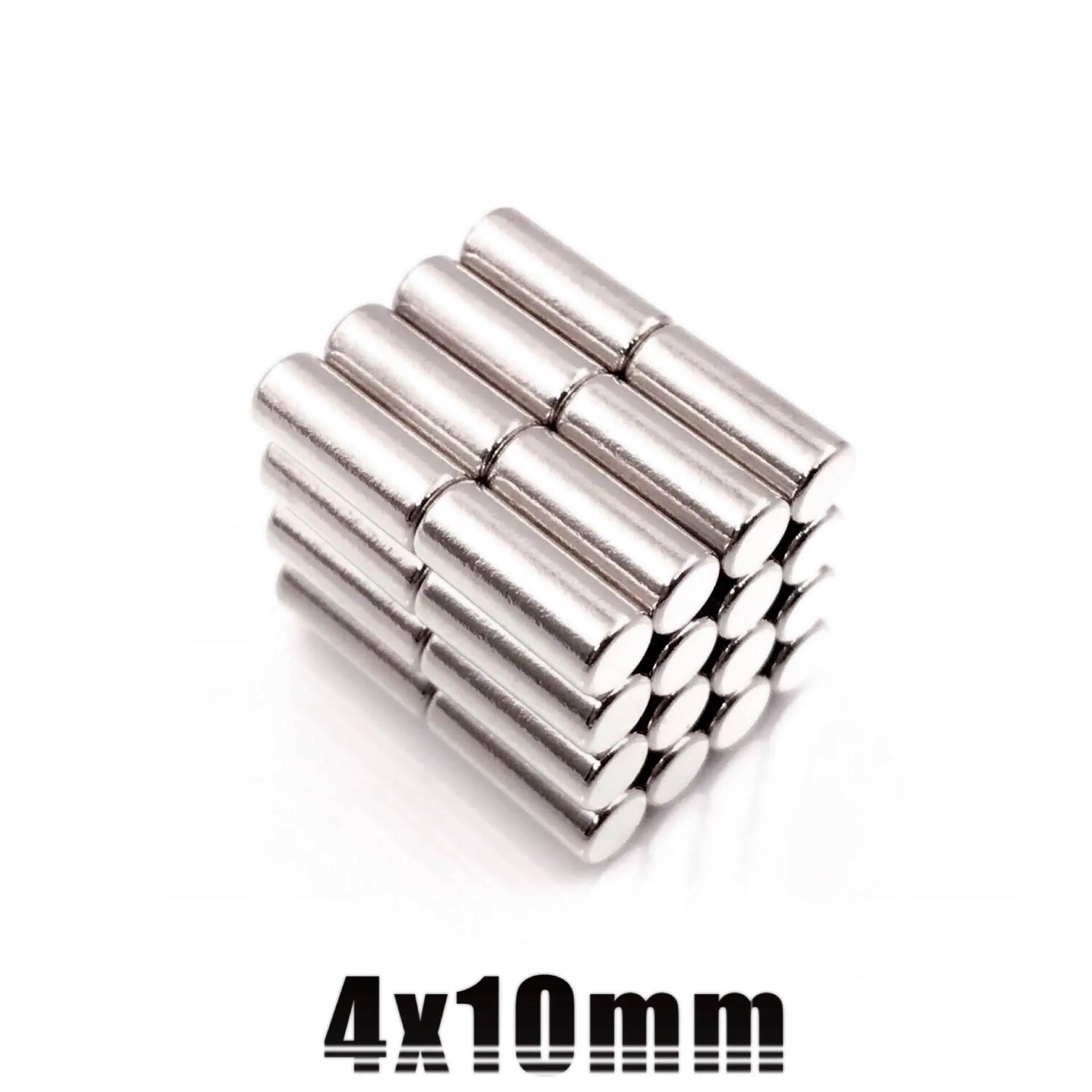 

20~500PCS 4x10 mm Strong Cylinder Rare Earth Magnet 4mm x 10mm Round Neodymium Magnets 4x10mm Mini Small N35 Magnet 4*10 mm