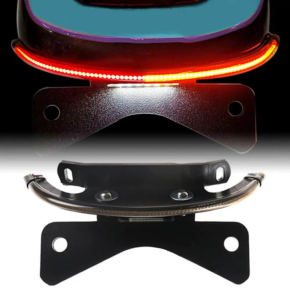 LED Fender Eliminator Integrated Tail Light Smoked Bar Fit For Harley V-Rod 2002-2005 VRSC/A Model