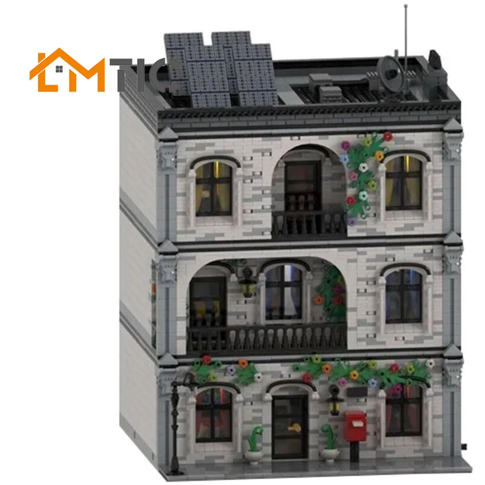 

MOC 41871 10270 City Street Creator Series Creative Home Sweet Home Apartment Building Blocks Compatible 84010 Diy Bricks Toys