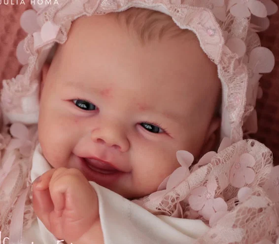 Reborn Doll Kit NPK 21inch Emmy Smile Sweet Baby Lifelike Soft Touch Unfinished Doll Parts
