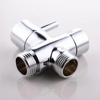

Bathroom T Valve Angle Valve 3 Way Chrome Shower 1/2" Hose kit Replacement