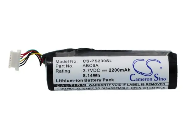 Cameron sino 2200 мАч аккумулятор для Philips PMC7230 PMC7230/17 ABC6A MP3, MP4, аккумулятор pmp