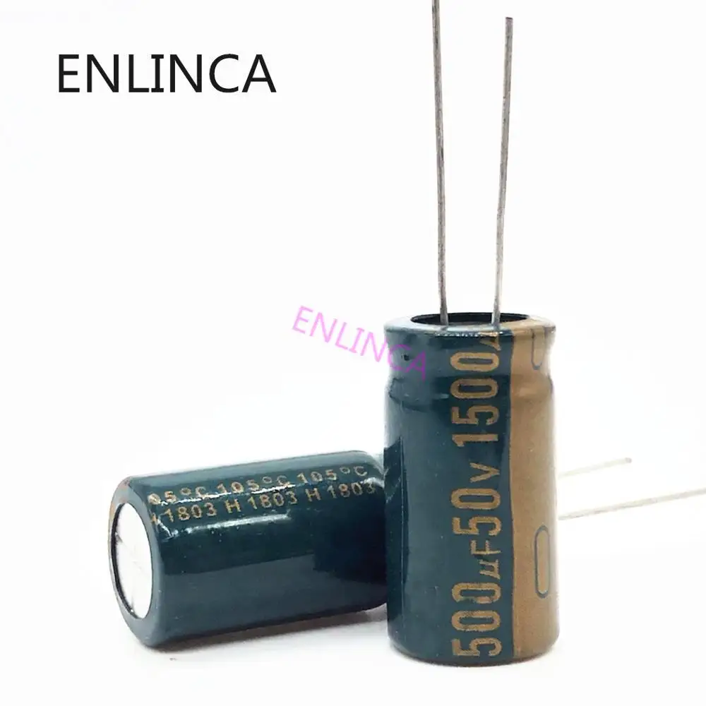6pcs/lot P83 high frequency low impedance 50V 1500UF aluminum electrolytic capacitor size 13*25 20% | Электронные компоненты и