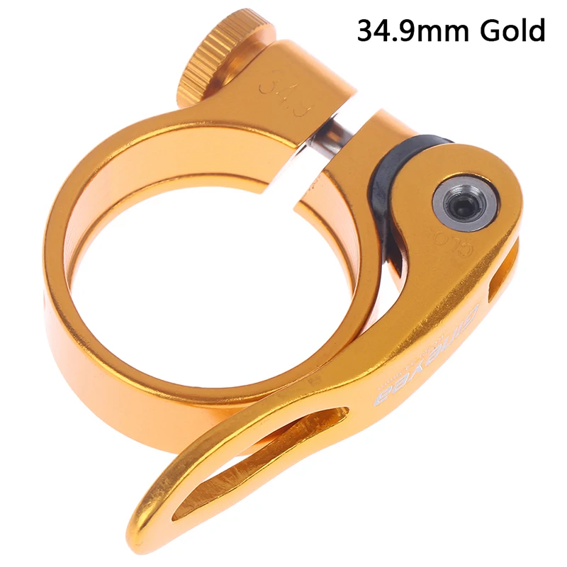 Сплав MTB велосипед BMX велосипед сиденье зажим алюминия Quick Release Plate Горный Дорожный Fixed Шестерни зажим стойки сиденья велосипеда 28,6/31,8/34,9 мм - Цвет: GD3