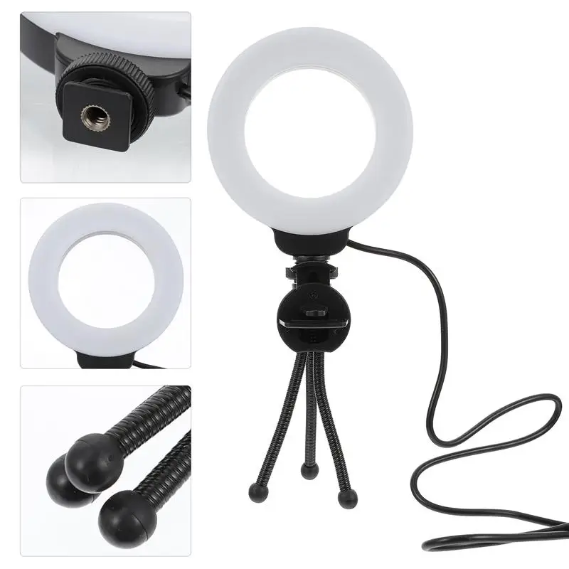 1 Set Small LED cam Lighting Camera Lighting Laptop Video Conference