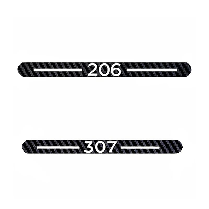 Car Styling Stickers Car Engine Start Button Sticker Car Rear Window Sticker Car Styling Car Cover Protector Carbon Fiber Vinyl Sticker Brake Light Hatch Back Decoration for Peugeot 206 307