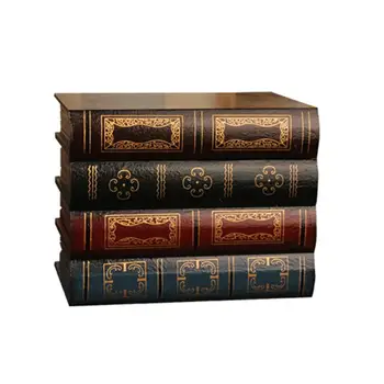 

Fake Book Simulation Book Storage Box European Retro Ornament Decoration Office Book Model Photo Prop Book #SW