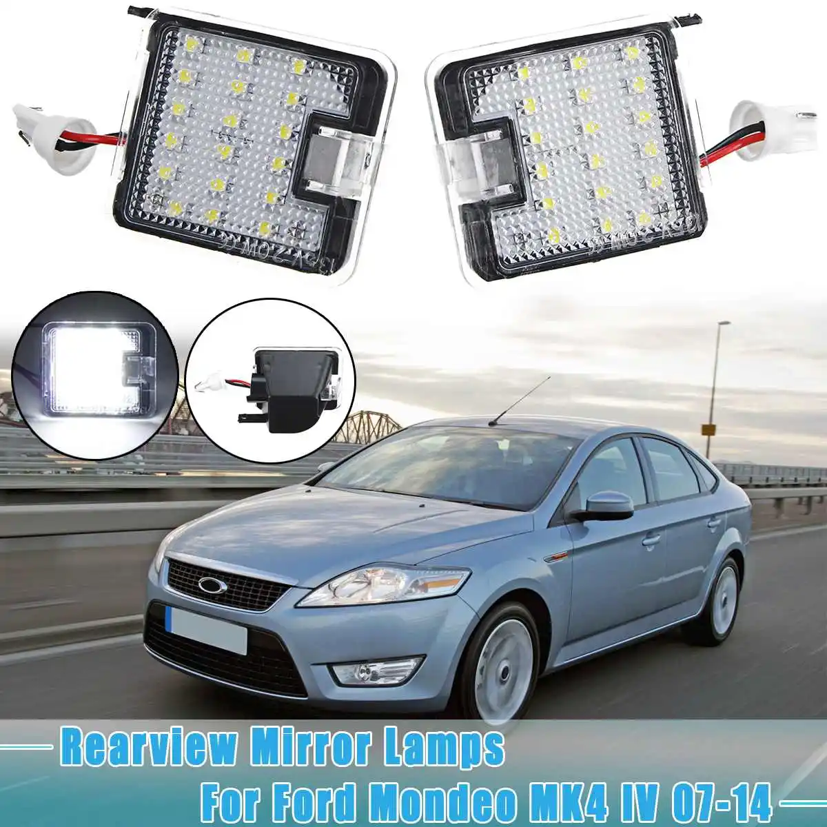 Светодиодный осветитель для зеркала заднего вида Ford Mondeo MK4 IV 2007 2008 2009 2010 2011 2012 2013