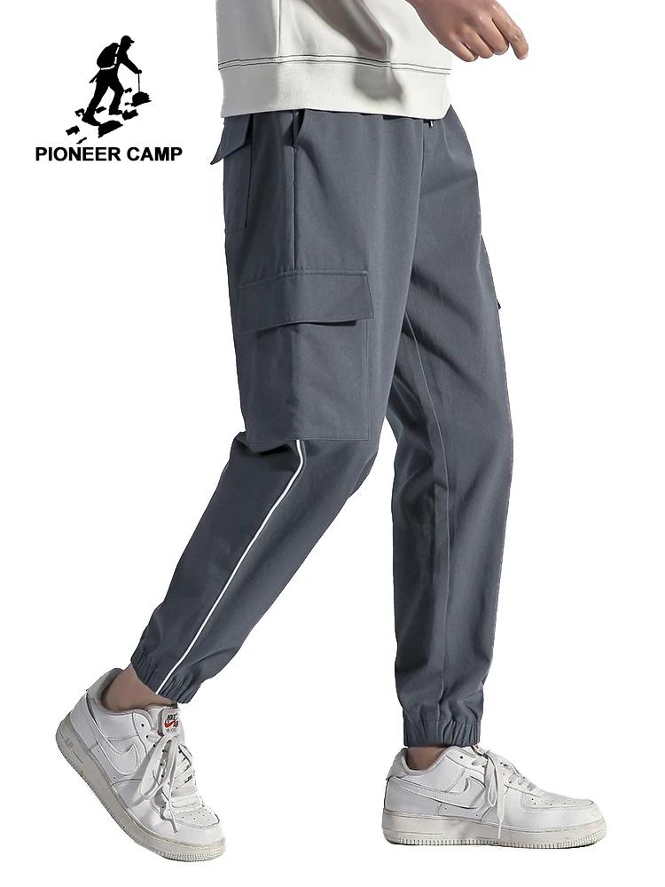 Мужские спортивные брюки Pioneer Camp Свободные повседневные штаны из 100% хлопка для