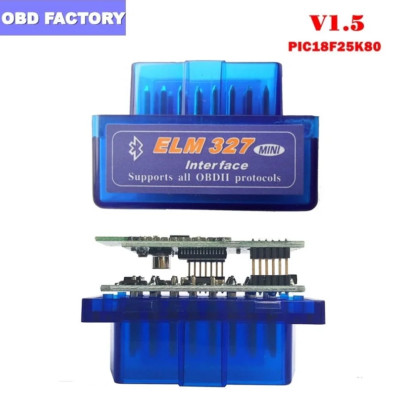 ELM 327 Bluetooth OBD2 сканер ELM327 Bluetooth адаптер ELM327 V1.5 PIC18F25K80 ELM327 BT 1,5 с выключателем питания для Android/PC