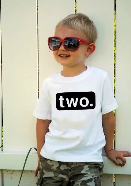 Outfit Tshirts-Wear Birthday-Shirt Toddler Kids 2-Year-Old Baby-Boy Second 2nd Casual