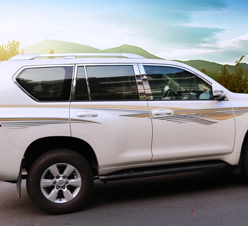 Украшение для стекла автомобиля из нержавеющей стали для toyota land cruiser prado 2010