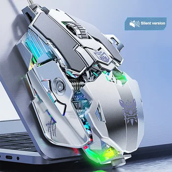 

For PC Laptop Non Slip USB Wired Gaming Mouse LED Backlit Adjustable DPI Home Programmable Accessories Ergonomic Mechanical Mice