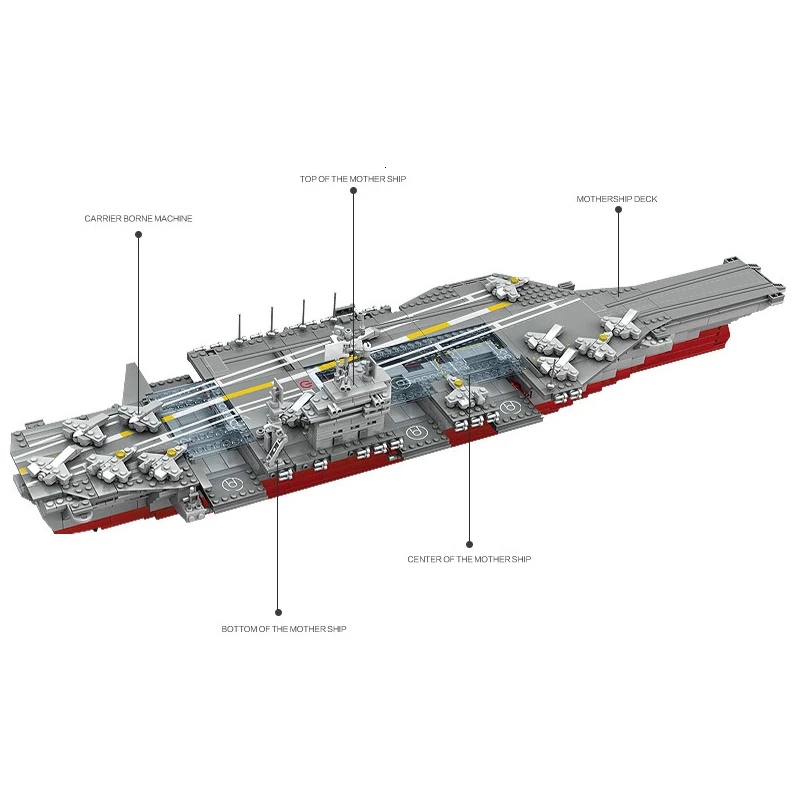 

Small Grain Building Blocks Aircraft Carrier Children