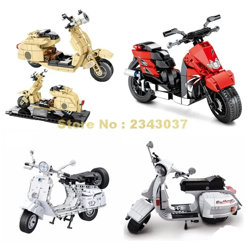 Мотоцикл мотоцикл строительные блоки игрушка | Игрушки и хобби