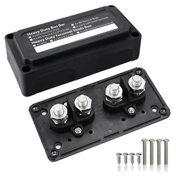 Boîte de jonction électrique, borne de batterie, poteau de goujon, bloc de barre de Bus robuste de 3/8 pouces pour voiture camion bateau Rv 