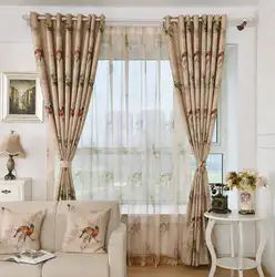 High-end пастырской Кофе птица оттенок шторы в простом стиле для гостиной Обеденная Спальня