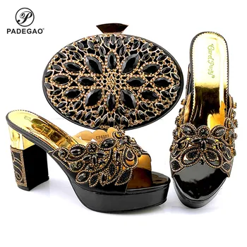 

New Arrival Italian Shoe and Bag Set for Party In Women Women Shoe and Bags To Match Set Italy Shoes Woman High Heel Party Pumps