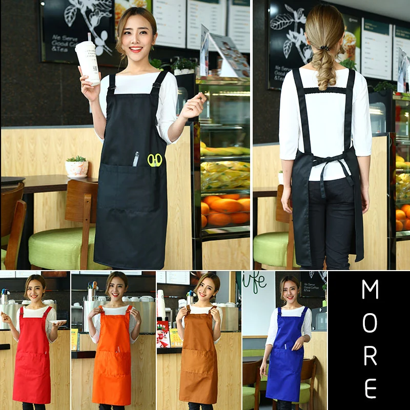 Lvsen фартук бытовой кухонный официант хлопковый комбинезон женский модный