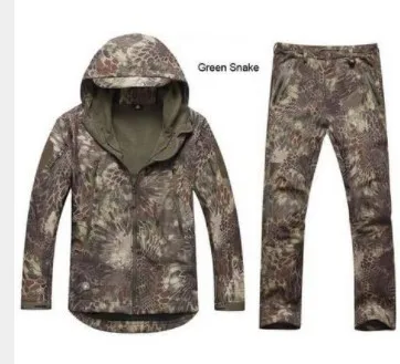 1 комплект, спортивный охотничий костюм для походов, кемпинга, мягкая оболочка, флисовая куртка+ штаны, тактическая походная одежда для охоты, рыбалки - Цвет: 2