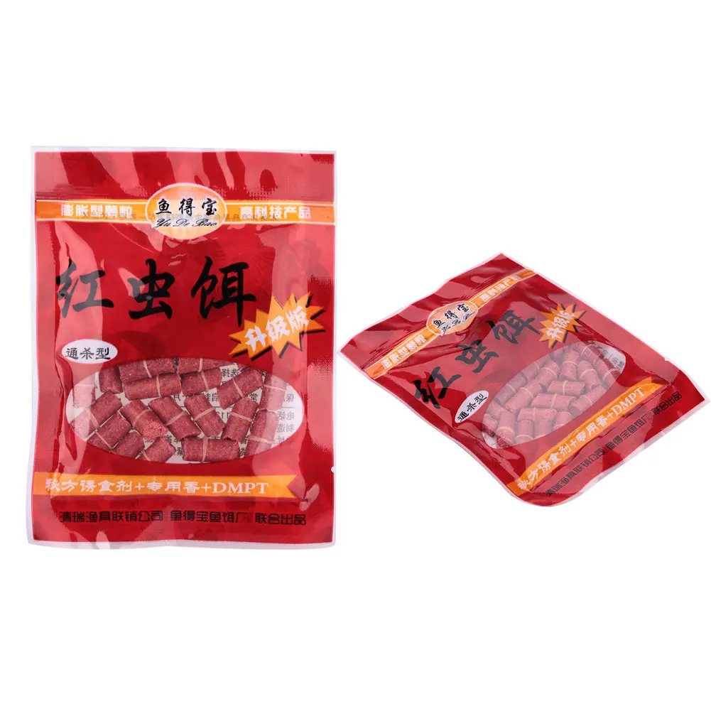 red worm bait 1 мешок приманки снасти трава Карп рыболовные приманки 1 мешок запах грубого насекомого формула гранулы приманки рыболовные аксессуары - Цвет: red worm bait