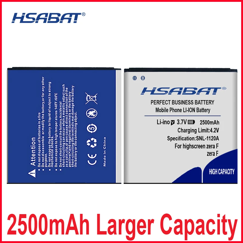 Аккумулятор HSABAT 2500 мАч для highscreen zera F rev.s Бесплатная доставка + номер отслеживания