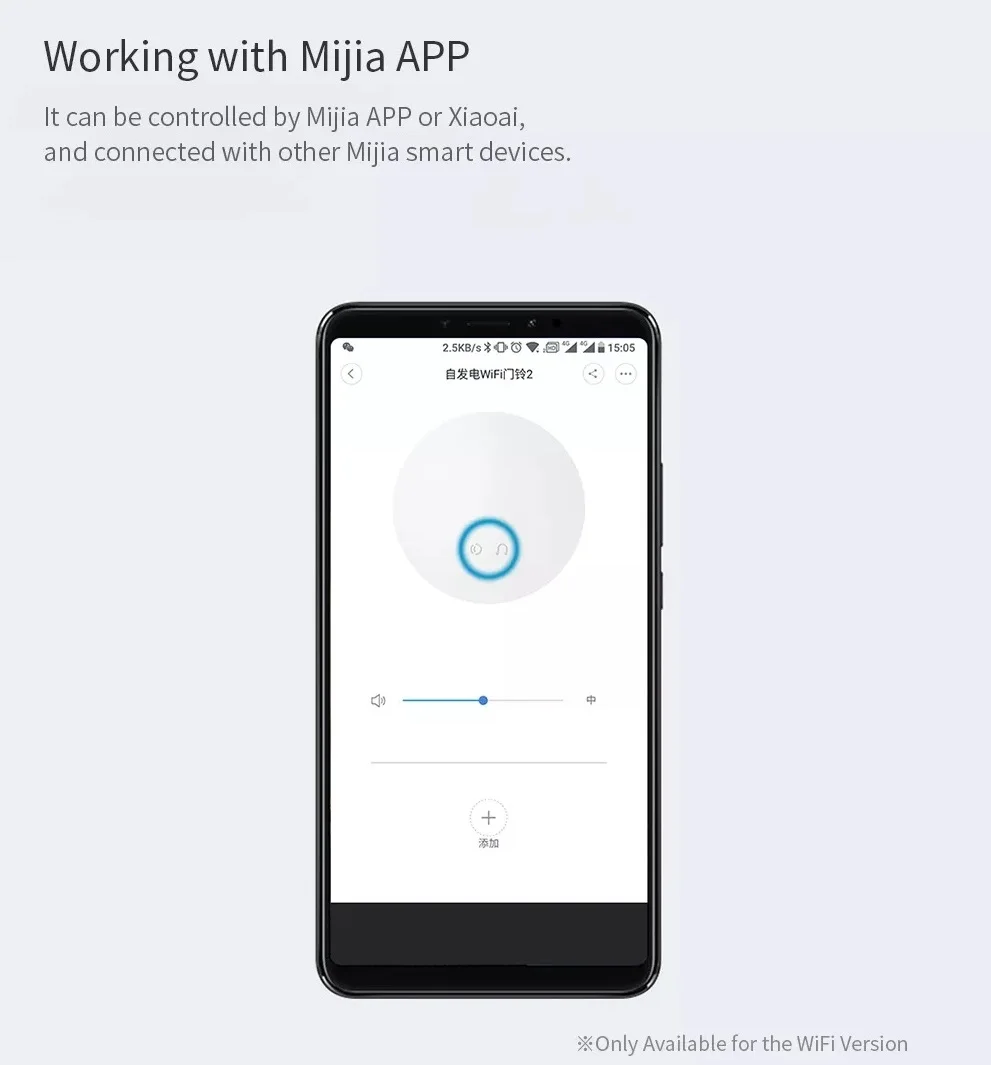 Для Xiaomi Mijia Linptech беспроводной дверной звонок Автономный Передатчик функция памяти водонепроницаемый домашний ресивер Кольцо большого диапазона