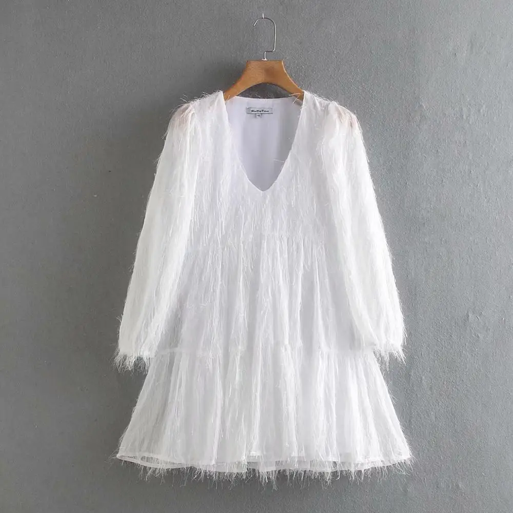 2020 Women elegant v neck tassel decoration metallic color casual mini Dress lady pleats vestidos chic straight Dresses DS3309 2020 Women elegant v neck tassel decoration metallic color casual mini Dress lady pleats vestidos chic straight Dresses DS3309