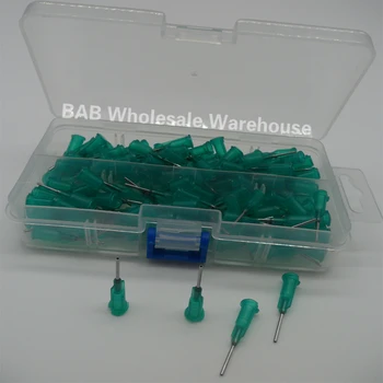 

150PCS 1/2-inch 18G luer lock End S.S. Needle Dispense Tip set with case